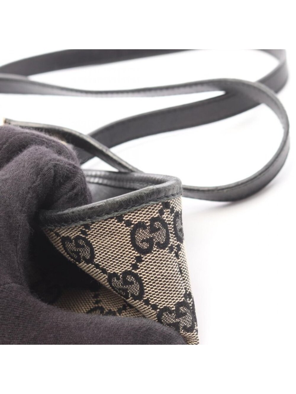 Gucci Tote GG Canvas 002 Beige Black - Picture 14 of 15